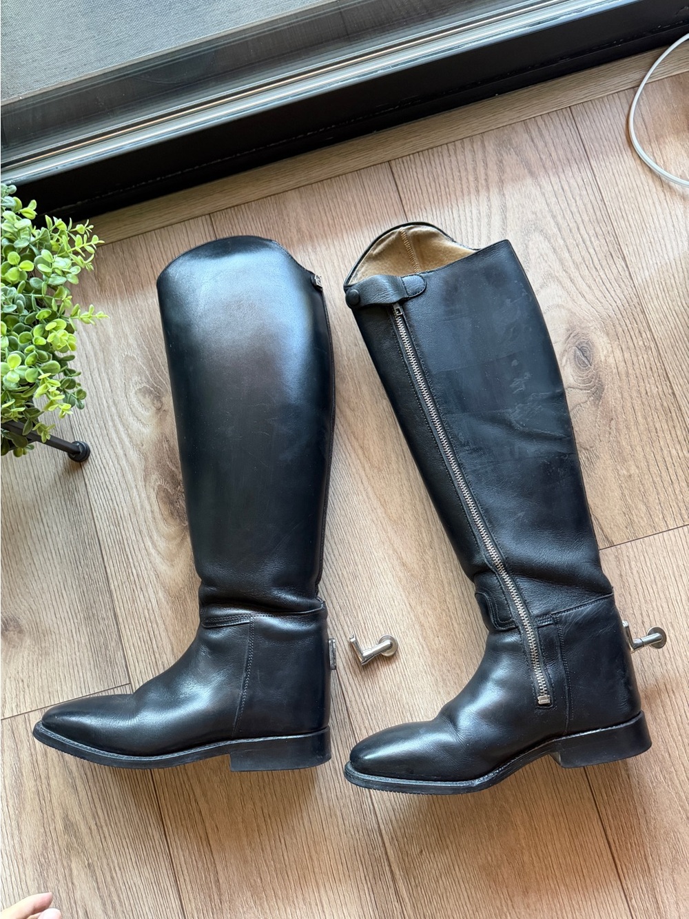 Black dressage equestrian Tall Riding Boots Cavallo Sprenger SmartClix